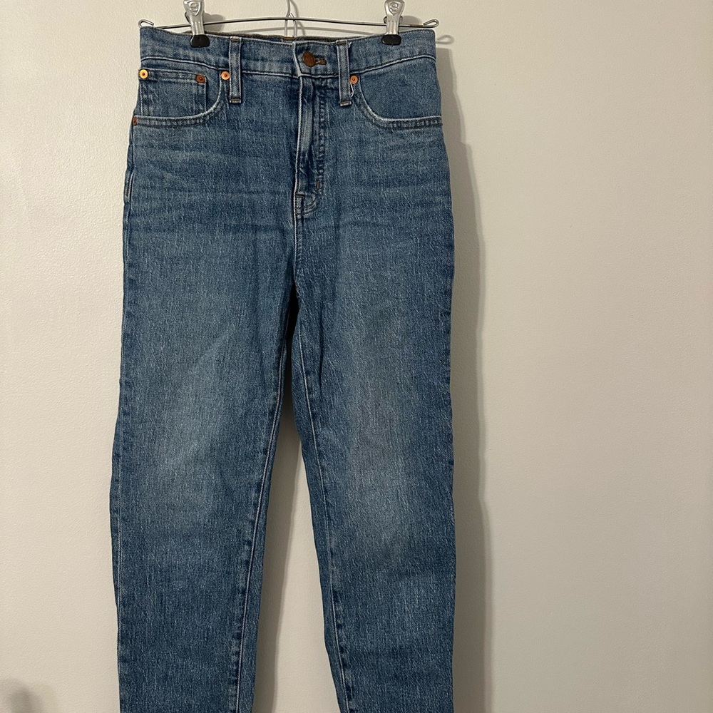 Madewell Classic Straight Leg Blue Jeans 24 SHORT